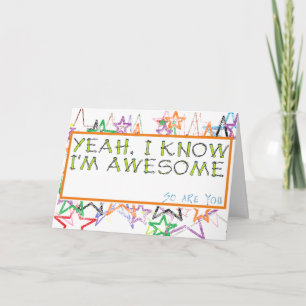 A Unique Greeting Card for Graduation or Birthday
