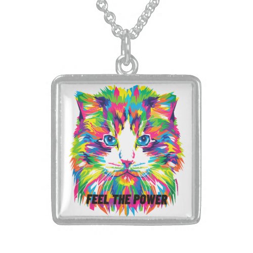 A unique medallion with a motivational message sterling silver necklace