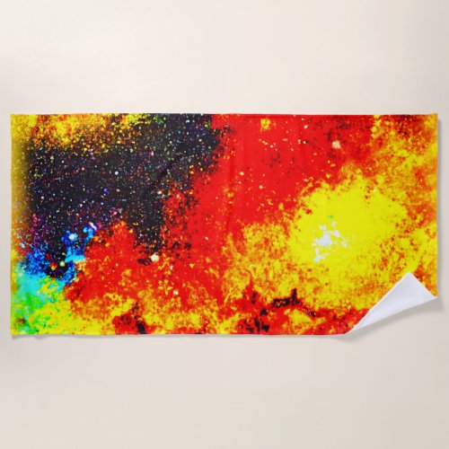 A Universe of Bright Colors Buy Now Beach Towel