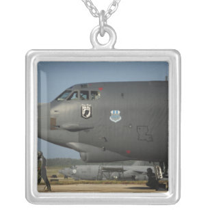 A US Air Force aircrew prepares a B-52 Silver Plated Necklace