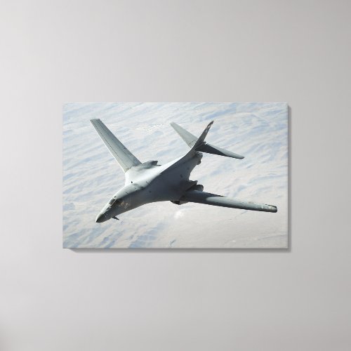 A US Air Force  B_1B Lancer on a combat patrol 2 Canvas Print