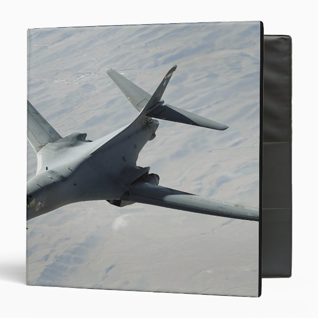 A US Air Force  B-1B Lancer on a combat patrol Binder (Front/Inside)