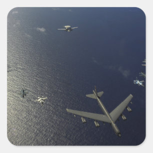 A US Air Force B-52 Stratofortress aircraft 2 Square Sticker