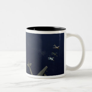 A US Air Force B-52 Stratofortress aircraft 2 Two-Tone Coffee Mug