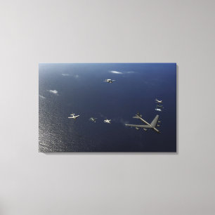 A US Air Force B-52 Stratofortress aircraft 3 Canvas Print