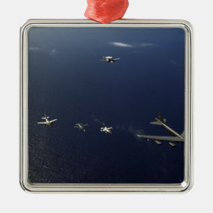 A US Air Force B-52 Stratofortress aircraft 3 Metal Ornament