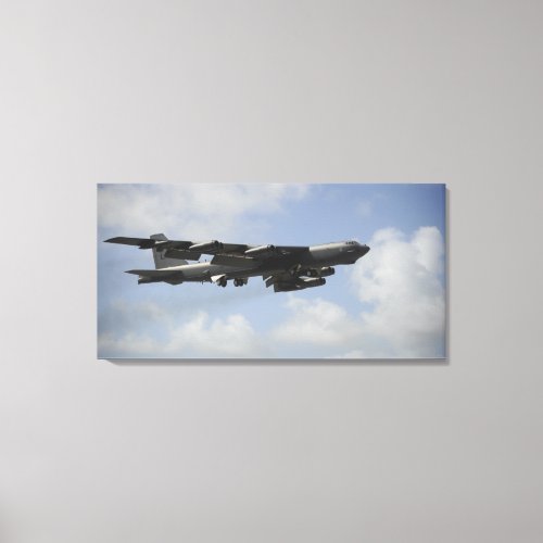 A US Air Force B_52 Stratofortress in flight Canvas Print