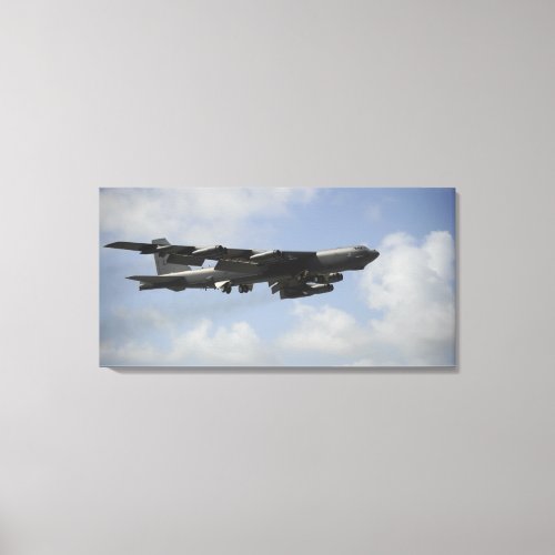 A US Air Force B_52 Stratofortress in flight Canvas Print