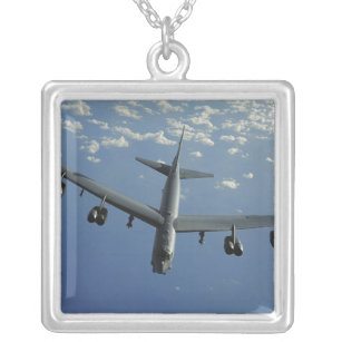 A US Air Force B-52 Stratofortress Silver Plated Necklace