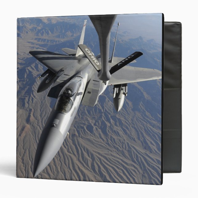 A US Air Force F-15 Eagle 3 Ring Binder (Front/Inside)