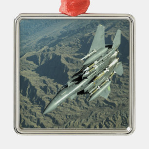 A US Air Force  F-15E Strike Eagle Metal Ornament