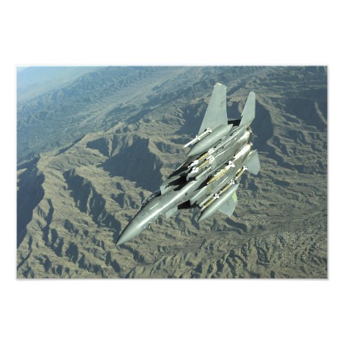A US Air Force  F_15E Strike Eagle Photo Print