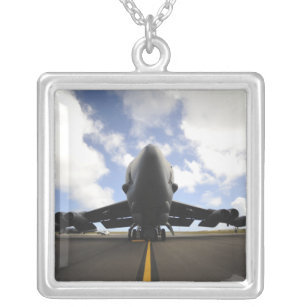 A US Air Force maintenance crew Silver Plated Necklace