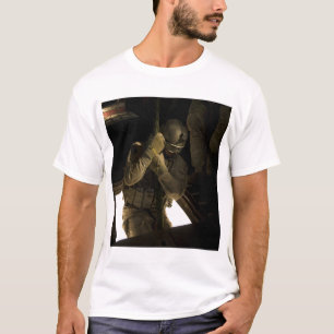 A US Air Force pararescueman begins his descent T-Shirt