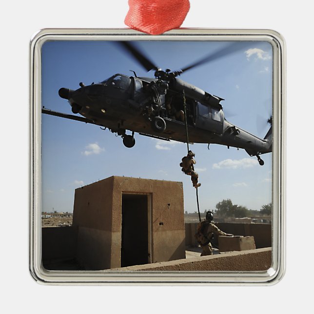 A US Air Force Pararescuemen Metal Ornament (Front)