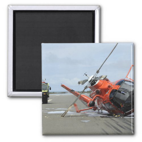 A US Coast Guard MH_65 Dolphin helicopter crash Magnet