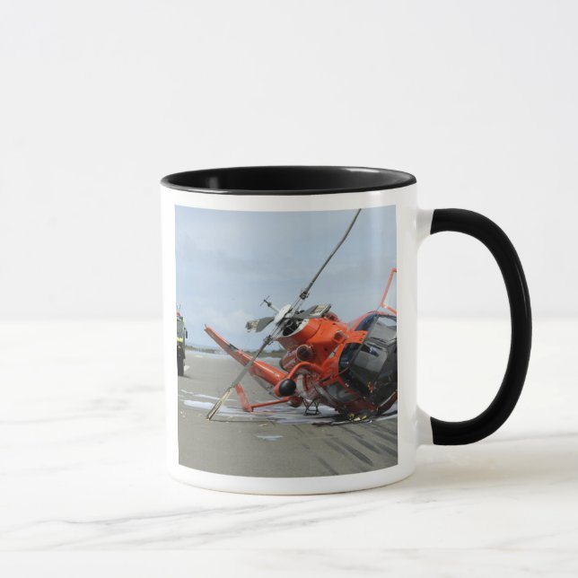 A US Coast Guard MH-65 Dolphin helicopter crash Mug (Right)