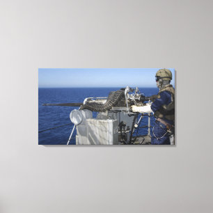 A US Navy Gunner's Mate Canvas Print