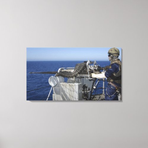 A US Navy Gunners Mate Canvas Print