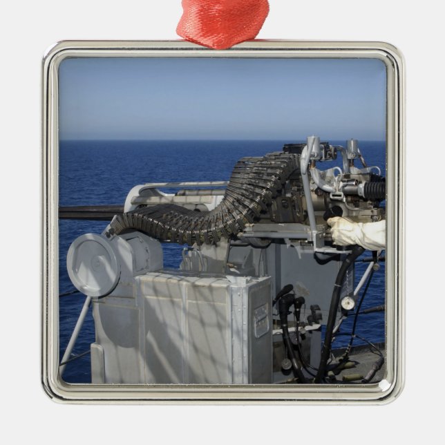 A US Navy Gunner's Mate Metal Ornament (Front)