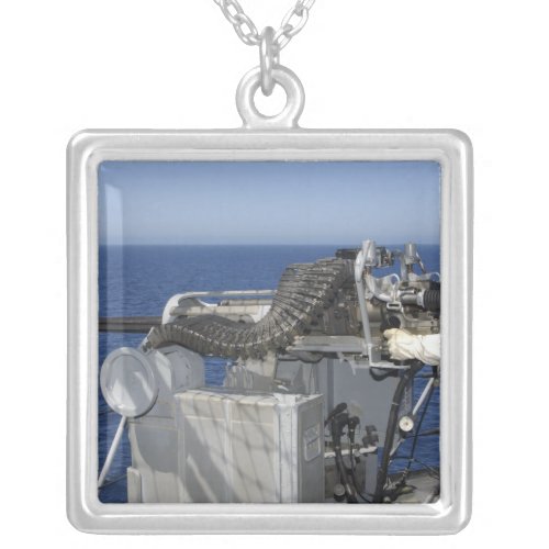 A US Navy Gunners Mate Silver Plated Necklace