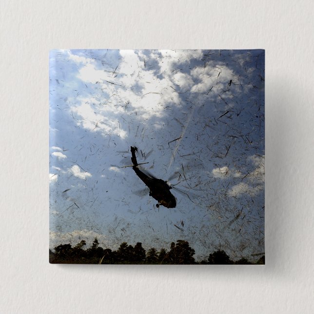 A US Navy HH-60 Seahawk Pinback Button (Front)