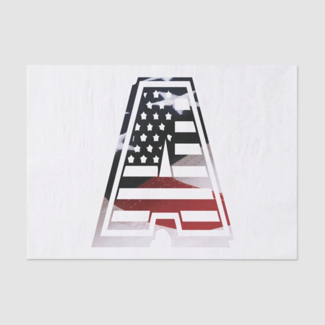 A USA script fab cool Tissue Paper (Front)