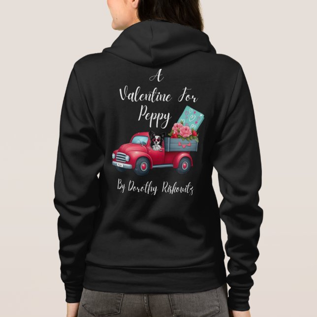 A Valentine for Peppy Ladies Hoodie (Back)