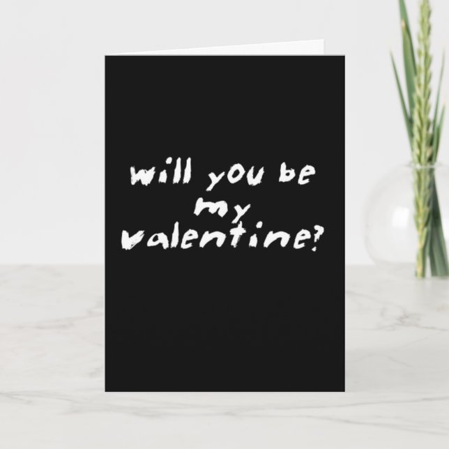 A Valentine for the Valentine-less Holiday Card (Front)