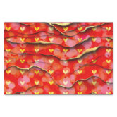 Pink and Red Valentines Love Hearts Decoupage Tissue Paper | Zazzle