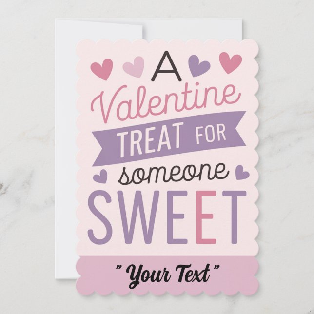 A Valentine Treat For Someone Sweet Valentines Day Invitation (Front)