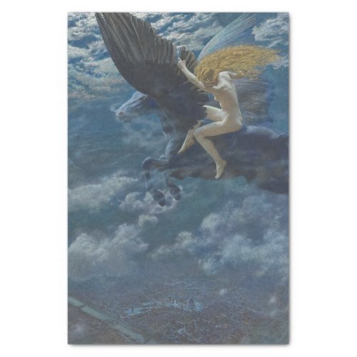 A Valkyrie rides a winged horse Dream Idyll  Tissue Paper