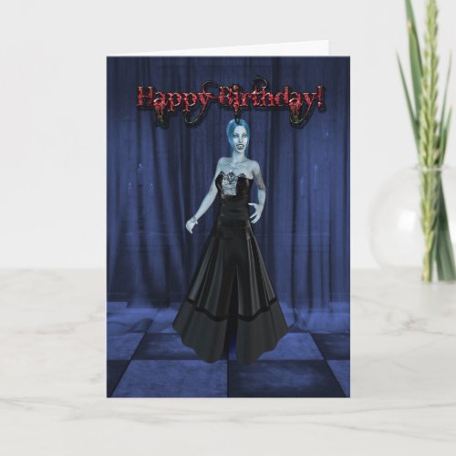 A Vampire Birthday card