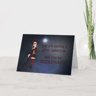 A Vampire card for a bridesmaid request