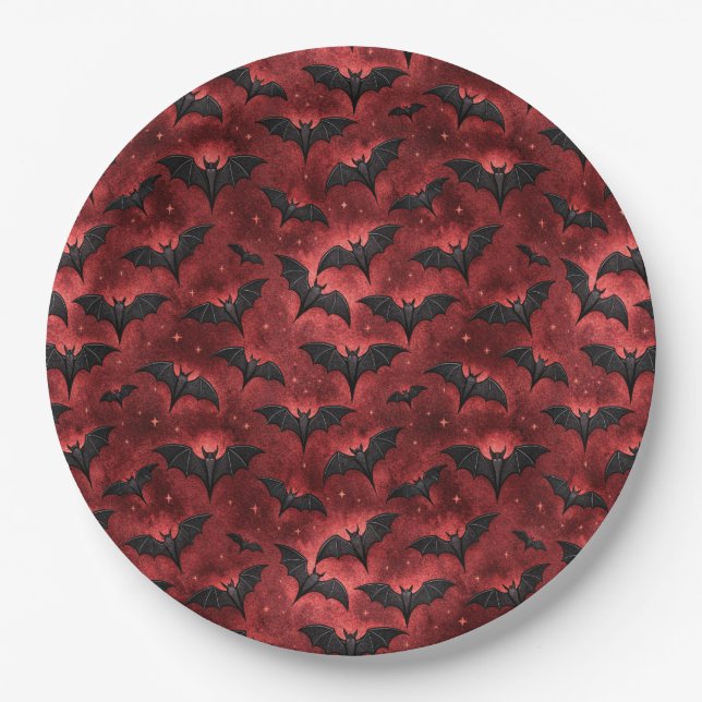 A Vampire-ish Series Design 12 Paper Plates (Front)