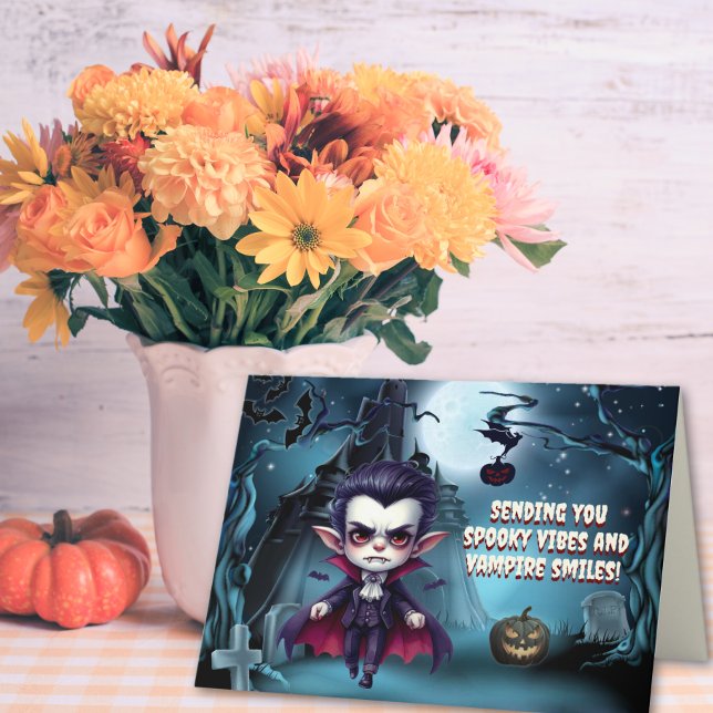 A Vampire’s Halloween Delight Holiday Card (Creator Uploaded)