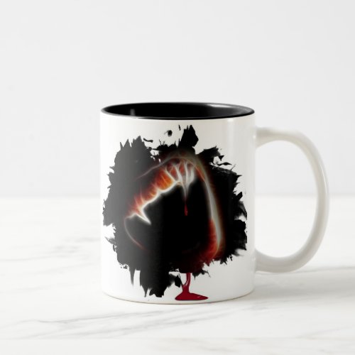 A Vampires Kiss of Death Two_Tone Coffee Mug