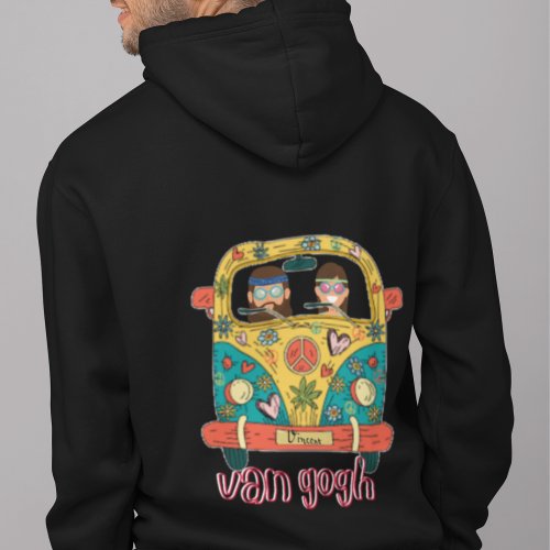 A Van Called Gogh Camping and Surfer Unisex Hoodie
