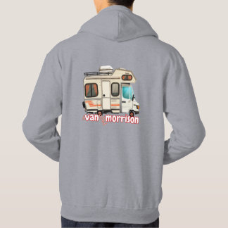 A Van Called Morrison. Camping and Surfer Unisex Hoodie