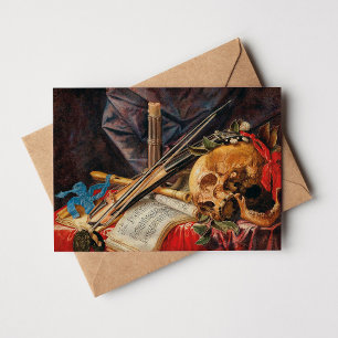 A Vanitas Still Life   Simon Renard de Saint-André Card
