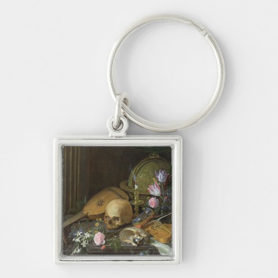 A Vanitas Still Life with a Nautilus and a Lute Keychain