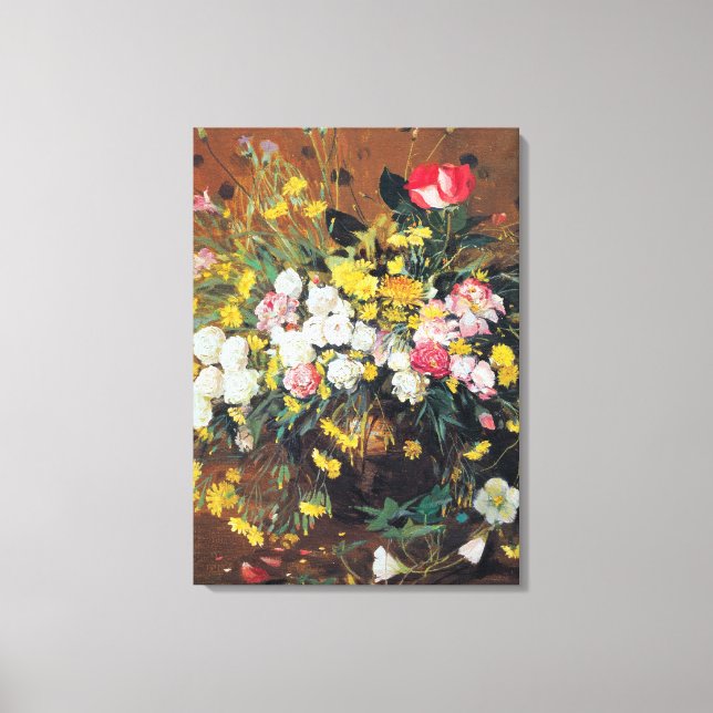 A Vase of Flowers Canvas Print (Front)