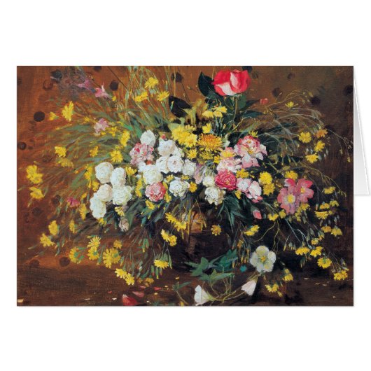 A Vase of Flowers Card (Front Horizontal)