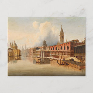 A Venetian Scene Johann Wilhelm Jankowsky Postcard