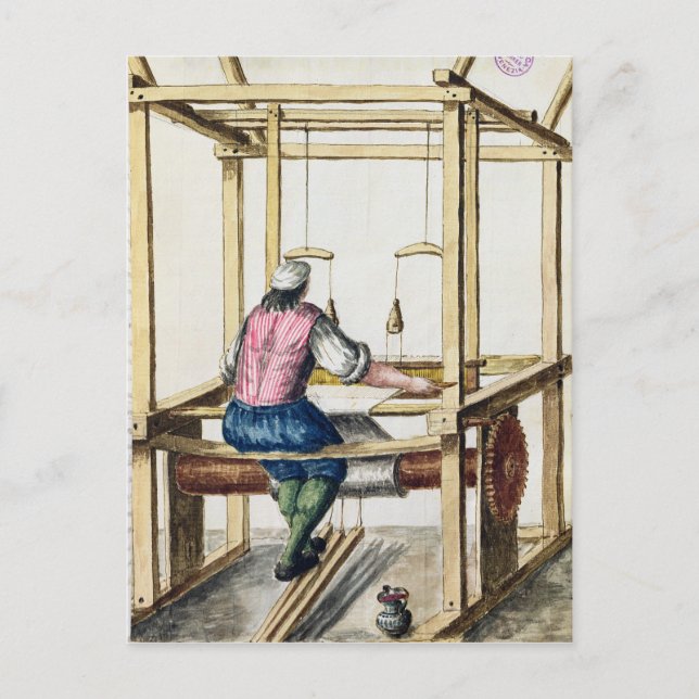 A Venetian Weaver Postcard (Front)