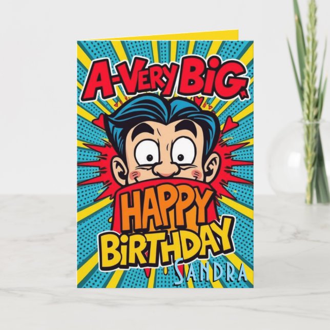 A Very Big Happy Birthday Card (Front)