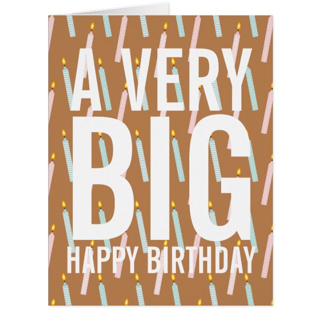 A Very Big Happy Birthday Cards (Front)