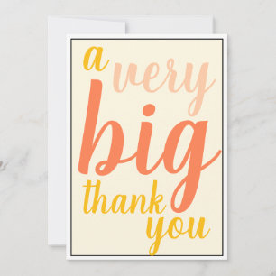 A Very Big Thank You Boss or Staff Appreciation