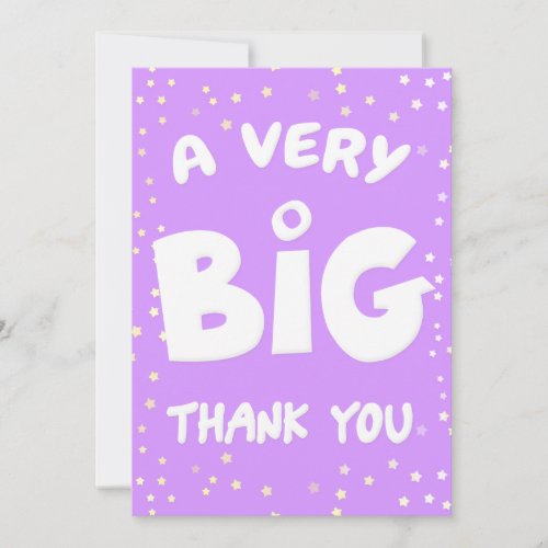 A Very Big Thank You Card