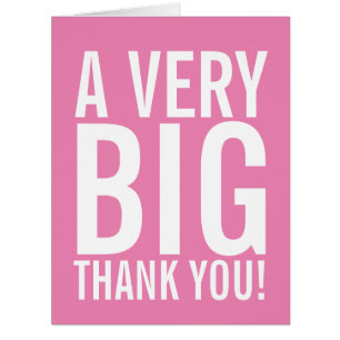 A Very Big Thank You Cards